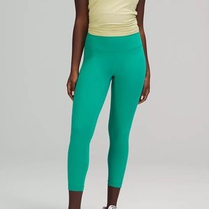 lululemon athletica Wondertrain high rise size 4- Green Leggings
